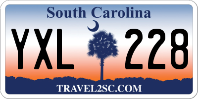 SC license plate YXL228