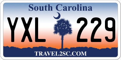 SC license plate YXL229
