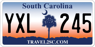 SC license plate YXL245