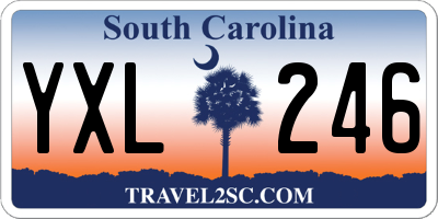 SC license plate YXL246