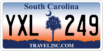 SC license plate YXL249