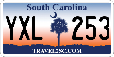 SC license plate YXL253