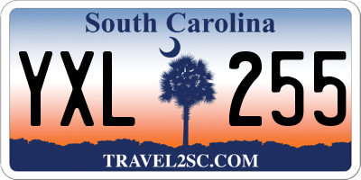 SC license plate YXL255