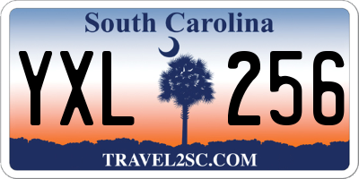 SC license plate YXL256