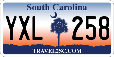 SC license plate YXL258