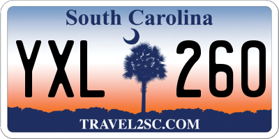 SC license plate YXL260