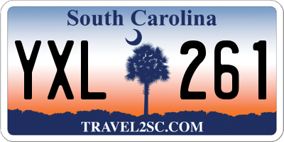 SC license plate YXL261