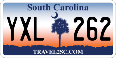 SC license plate YXL262