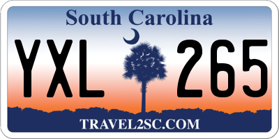SC license plate YXL265
