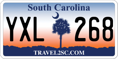SC license plate YXL268