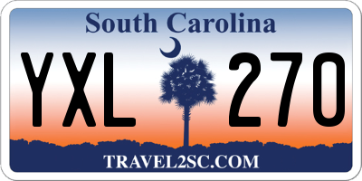 SC license plate YXL270