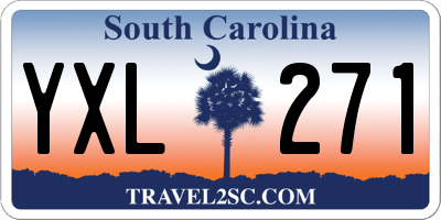 SC license plate YXL271