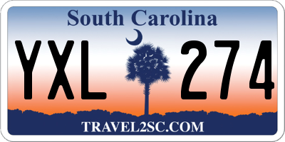 SC license plate YXL274