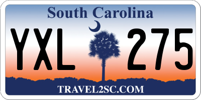 SC license plate YXL275
