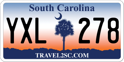 SC license plate YXL278