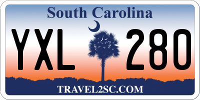 SC license plate YXL280