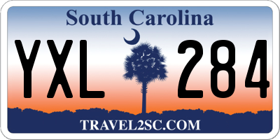 SC license plate YXL284