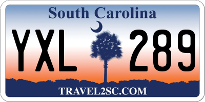 SC license plate YXL289