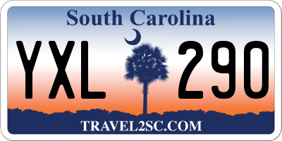 SC license plate YXL290