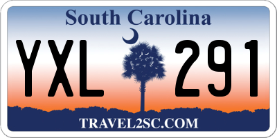 SC license plate YXL291