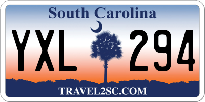 SC license plate YXL294