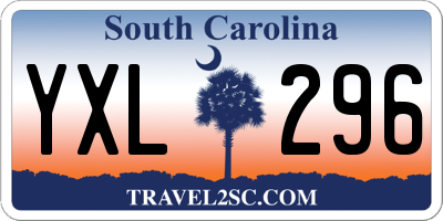 SC license plate YXL296