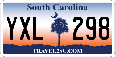 SC license plate YXL298