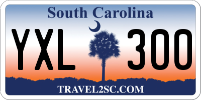 SC license plate YXL300