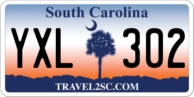 SC license plate YXL302