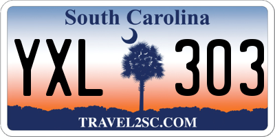 SC license plate YXL303