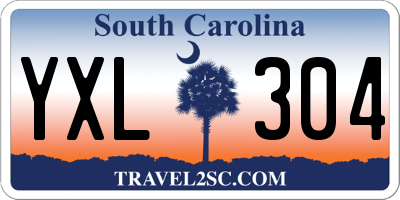 SC license plate YXL304