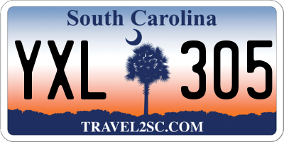 SC license plate YXL305