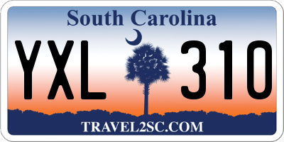 SC license plate YXL310