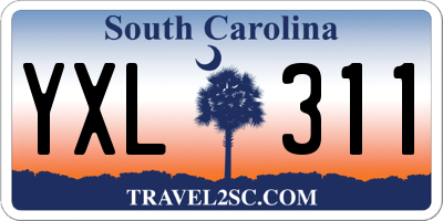 SC license plate YXL311