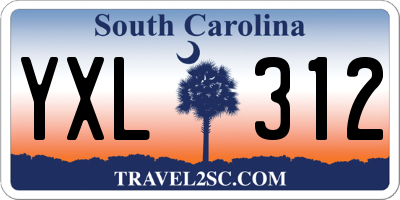 SC license plate YXL312
