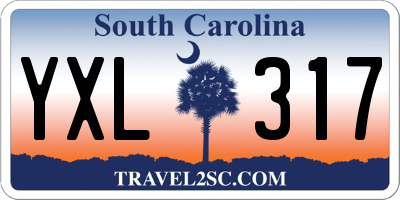 SC license plate YXL317