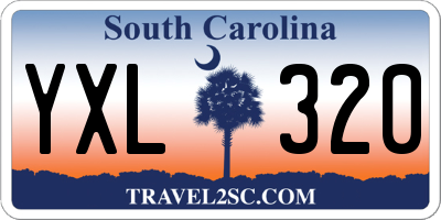 SC license plate YXL320