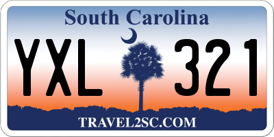 SC license plate YXL321