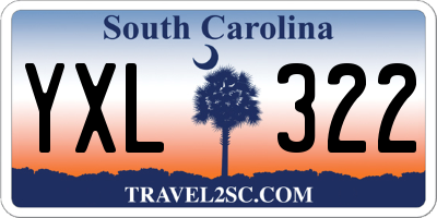 SC license plate YXL322