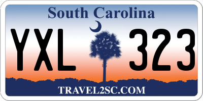 SC license plate YXL323