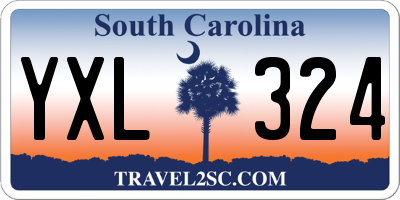 SC license plate YXL324