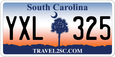 SC license plate YXL325