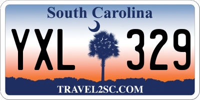 SC license plate YXL329