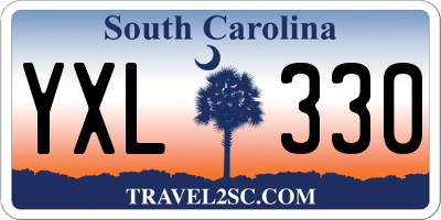 SC license plate YXL330