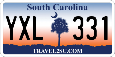SC license plate YXL331