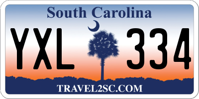 SC license plate YXL334