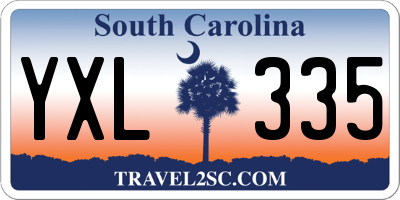 SC license plate YXL335