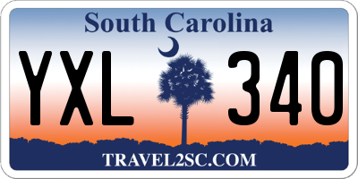 SC license plate YXL340
