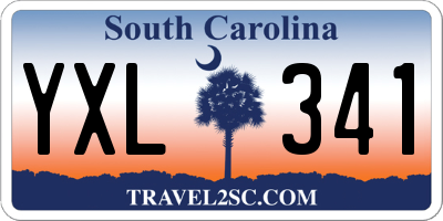 SC license plate YXL341