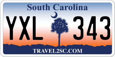 SC license plate YXL343